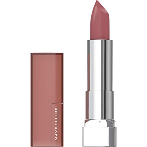 Maybelline Color Sensational Lipstick, Lip Makeup, Matte Finish, Hydrating Lipstick, Nude, Pink, Red, Plum Lip Color, Brown Blush, 0.15 oz; (Packaging May Vary) Maybelline New York