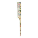 The Vintage Cosmetic Company | Tail Comb | w/Fine Teeth & Single End | Dual Function - Styling & Sectioning | Back Combing, Teasing, Add Volume | For Short To Long Length | Floral Print The Vintage Cosmetic Company