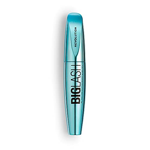 Makeup Revolution Big Lash XL Waterproof Mascara, Volumizing & Lengthening, Quick Drying Formula, Black, Cruelty-Free, 0.08 Oz Makeup Revolution