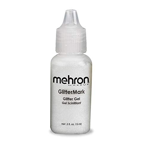Mehron Makeup GlitterMark Glitter Gel (.5oz) (Crystal White) Mehron