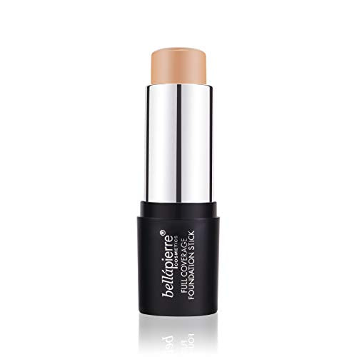 bellapierre Foundation Stick | Smooth, Flawless Satin Finish | Sheer Coverage | Conceals Pores and Imperfections | Non-Toxic and Paraben Free | Great for Travel Compact Tube - 0.35 Oz. (Light) bellapierre