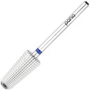 PANA Nail Carbide Volcano Bit - Two Way Rotate use for Both Left and Right Handed - Fast remove Acrylic or Hard Gel - 3/32" Shank - Manicure, Nail Art, Drill Machine (Medium, Silver) PANA