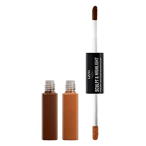 NYX Professional Makeup Sculpt & Highlight Face Duo, Espresso/Honey, 0.34 Ounce NYX PROFESSIONAL MAKEUP