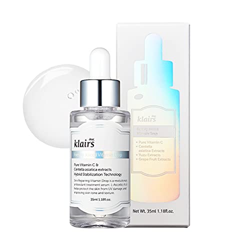 dear, klairs Freshly Juiced Vitamin Drop, 5% Hypoallergenic pure vitamin C serum, 35ml, 1.18oz | a potent skin rejuvenator Dear, Klairs
