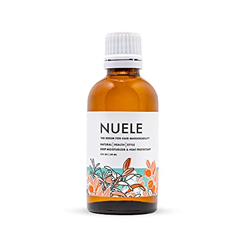 Nuele | Hair Serum | Clean Natural and Organic Heat Protectant | Perfect For Every Hair Type | Clean Beauty | 2 Fl Oz Nuele Hair