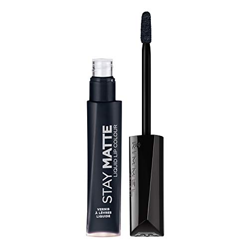 Rimmel Stay Matte Lip Liquid, Pitch Black, 0.21 Fl Oz (Pack of 1) Rimmel
