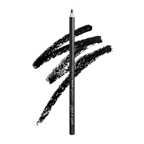 Wet n Wild Color Icon Kohl Eyeliner Pencil Black, Long Lasting, Highly Pigmented, No Smudging, Smooth Soft Gliding, Eye Liner Makeup, Baby's Got Black wet n wild