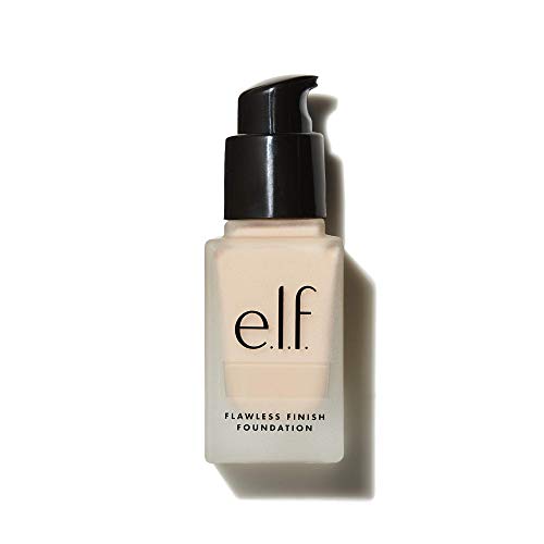 e.l.f. Flawless Finish Foundation, Lightweight & Medium Coverage, Semi-Matte Finish, Swan, 0.68 Fl Oz (20mL) e.l.f.