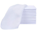 SINLAND Premium Microfiber washcloth Waffle Weave Facial Cleansing Cloth Face Cloth and Body Cloths(13Inchx13Inch 12pack, White) SINLAND