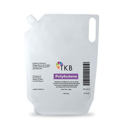 TKB Polybutene | Clear Additive Cosmetic Ingredient for DIY Makeup (3.5lb (1.6kg)) Infinity Warehouse