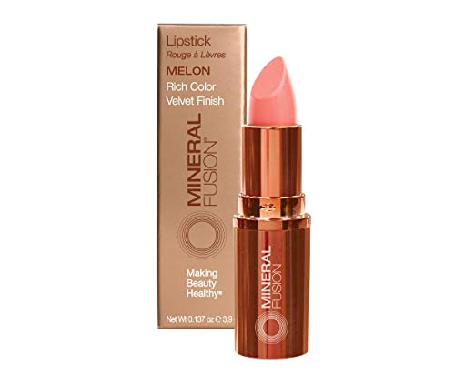 Mineral Fusion Lipstick, Melon, .14 Ounce Mineral Fusion