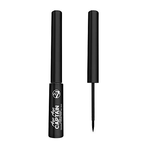 W7 | Liquid Eyeliner | Aye Aye Captain Liquid Eyeliner | Quick Drying Long Lasting Eyeliner Pen for All Eye Makeup Design | Black W7
