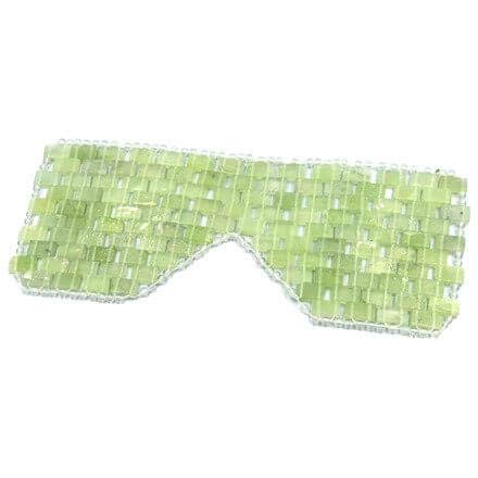 Alana Mitchell Jade Eye Mask – Weighted Eye Mask to Eliminate Wrinkles, Puffiness, & Irritation – Headache and Migraine Relief Mask - 100% Real Jade Stone Beads for Hot & Cold Anti Aging Therapy Alana Mitchell