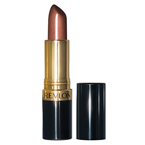 Revlon Super Lustrous Lipstick, High Impact Lipcolor with Moisturizing Creamy Formula, Infused with Vitamin E and Avocado Oil in Nude / Brown Pearl, Coffee Bean (300) REVLON