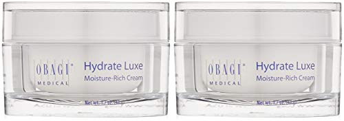 Obagi Hydrate Luxe Moisture-Rich Cream, 1.7 oz Pack of 1 - Hydrating Face Lotion with Shea Butter - Ultra-Rich Moisturization Night Face Cream for Dry Skin, Sensitive Skin, Aging Skin, Pack of 2 Obagi Medical