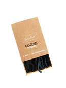 Improved -Biodegradable Activated Charcoal Floss Picks with Organic Peppermint Oil, Plastic Free. Zero Waste - 50 Unit Lucky Teeth