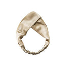 ZIMASILK 100% Mulberry Silk Headband Elastic Twisted Head Hair Wrap Accessory Turban For Women(Taupe) ZIMASILK