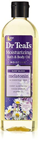 Dr Teal's Melatonin Essential Oil Moisturizing Bath & Body Oil 8.8oz Dr Teal's