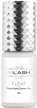 M | LASH Clear Adhesive Glue for Individual & Volume Eyelash Extensions 5ml | Drying Time 1-2 Seconds | 6-7 Weeks Retention | Sensitive Professional Use Only DO NOT SELF Apply M