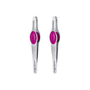 Sally Hansen Eazy Tweezy Comfort Grip Slant Tip Tweezers with Platform, 2 Count (Pack of 1) Sally Hansen