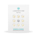 LumenKind, Mindful Marks (Gold) 31 Tiny Temp Tattoo Mindfulness Stickers - Wearable Reminders for your Intentions. Choose your Focus - Set your Intention - Renew your Commitment LUMENKIND