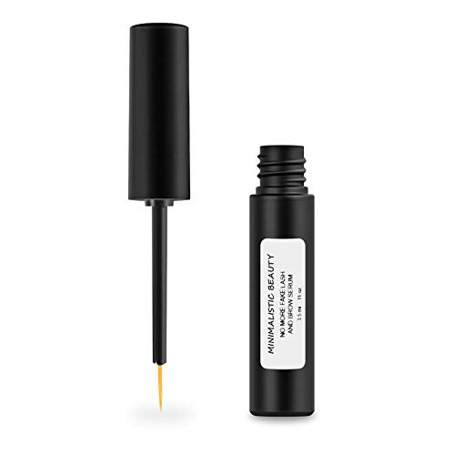 Minimalistic Beauty No More Fake Lash And Brow Serum - Made in USA - Natural & Vegan Eyelash Growth Serum and Brow Enhancer to Grow Longer, Fuller, Thicker Lashes, Luscious Lashes and Eyebrows, 3.5ml Minimalistic Beauty