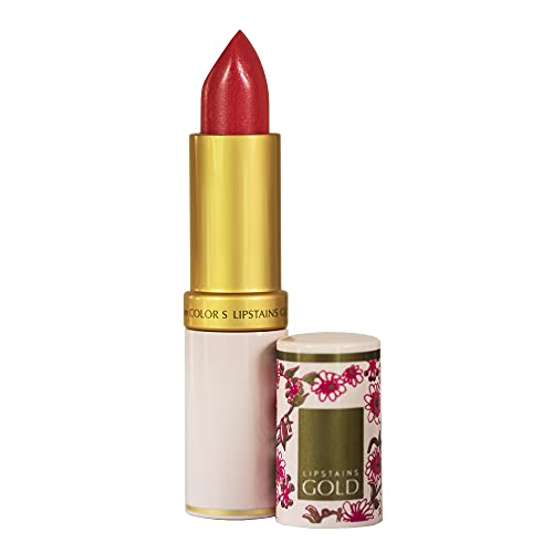Lipstains Gold All-In-One Lipstick - Super Rich Conditioning Ingredients, Amazing Staying Power, Smudge Proof and a Diverse Color Range - From the UK (Coral) Lipstains Gold