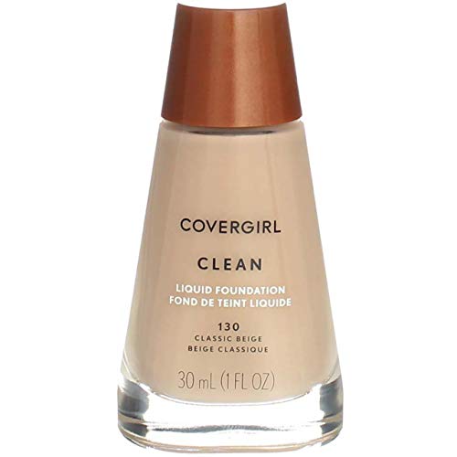 COVERGIRL Clean Makeup Foundation Classic Beige 130, 1 oz (packaging may vary) COVERGIRL