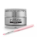 IN.HYPE Clear LED/UV Builder Gel for DIY Nail Extensions, Strengthening & Sculpting + Nail Art UV Gel Brush with Nylon Head IN.HYPE