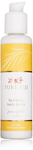Pure Fiji Hydrating Body Lotion - Moisturizing Organic Body Lotion- Natural Coconut Lotion Travel Size Coconut- Vitamin E , Pineapple, 3oz Pure Fiji