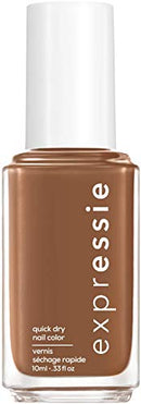 essie expressie Quick-Dry Vegan Nail Polish, Cold Brew Crew, Warm Mid Tone Brown, 0.33 Ounce essie