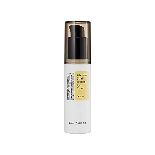 COSRX Advanced Snail Peptide Eye Cream, 0.85 fl.oz / 25ml | Snail Secretion Filtrate 72% | Korean Skin Care, Cruelty Free, Paraben Free COSRX