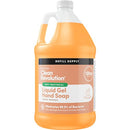 Clean Revolution Antibacterial Liquid Gel Hand Soap Refill, 128 Fl Oz, Fresh Orange Scented - Made in USA Infinity Warehouse