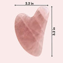 Mount Lai Rose Quartz Gua Sha Facial Tool – The Stone of Graceful Radiance – 100% Genuine Rose Quartz Stone Face Sculpting Tool for Lymphatic Drainage, Puffiness Reduction & Graceful Beauty Infinity Warehouse