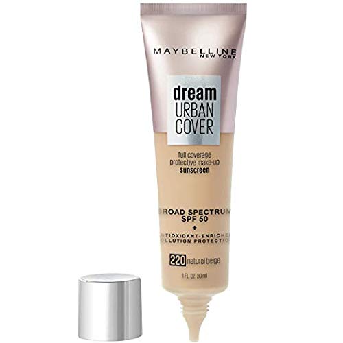 Dream Urban Cover Full Coverage Protective Sunscreen Makeup, 220 Natural Beige, 1 fl oz (Pack of 2) Dream Urban