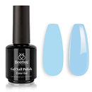 Beetles Gel Nail Polish 15ml Blue Color Gel Polish Set Soak Off LED Nail Lamp Gel Polish Nail Art Manicure Salon DIY Home Christmas Gel 0.5Oz beetles Gel Polish