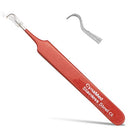Blackhead Tweezer - Professional Curved Steel Tip Surgical Comedone & Splinter Extractor By Rapid Vitality. Ideal Blemish & Acne Remover Tool Means Flawless Facial Skin (Yellow) CYNAMED