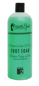 FOOTSPA – Foot Soak – Cleanses, Softens, and Refreshes - Made With Eucalyptus & Peppermint Oil – 32oz FootSpa