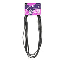 Goody Women's Ouchless Thin Hair Flat Narrow Headwrap, Black, 6 Count GOODY