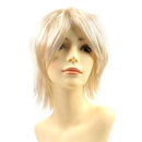 Modernfairy Anime Halloween Wig Platinum Blonde for Cosplay Party, Synthetic Layered Short Hair Wigs with Bangs, Pastel Wigs for Women Men Kids Modernfairy Hair