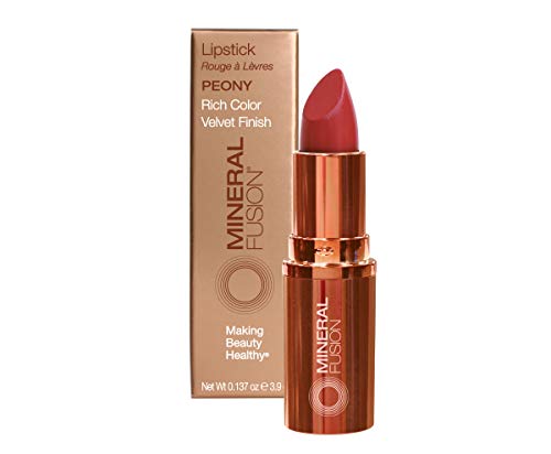 Mineral Fusion Lipstick, Peony, .14 Ounce Mineral Fusion