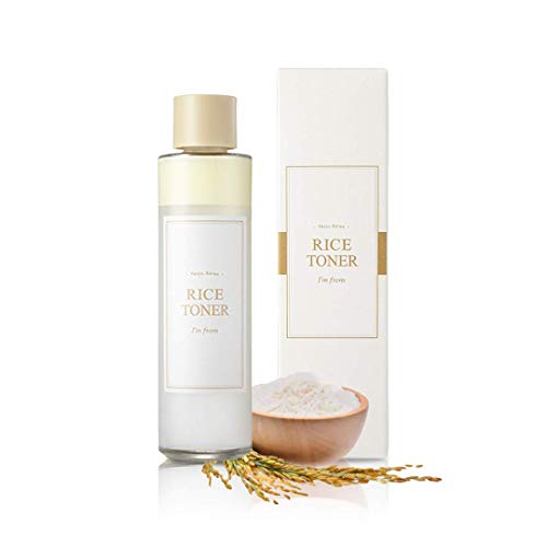 [I'm From] Rice Toner, 5.07 fl oz | 77.78% Rice Extract from Korea, Glow Essence with Niacinamide, Hydrating for Dry Skin, Vegan, Alcohol Free, Fragrance Free, Peta Approved, k Beauty Toner I'm from