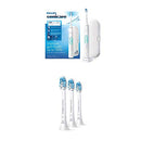 Philips Sonicare ProtectiveClean 5100 Electric Rechargeable Toothbrush with Genuine Philips Sonicare Optimal Gum Health Replacement Toothbrush Heads, Black 3-pk Philips Sonicare