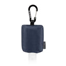 Travel Size Bottle Case, Hand Sanitizer Holder Carrier Bag - Portable Mini Waist Bag for Liquid Storage - Clip On Belt Loop, Backpack and Purse - Includes Empty Flip Cap 2 oz. Reusable Bottle (Blue) 2nd Childhood