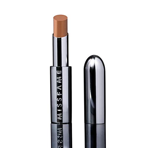 Miss Fame LipVoyeur Creme Lipstick - Natural Champagne Lip Color - Hydrating Avocado Oil, Long-Lasting, Creamy Finish | Perfect for Women, Men, Makeup Artists & Drag Enthusiasts (Flash of Flesh) MISSFAME