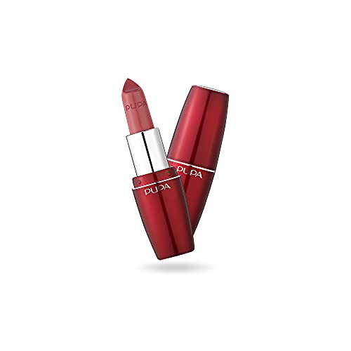 Pupa Milano Volume Enhancing Lipstick - Bright And Defined Lips - Smooth, Super Creamy And Comfortable Texture - Combats Flaking And Discomfort - Rapid Action - 301 Coral Pink - 0.123 Oz PUPA Milano