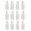 510 Central Boston Round Flip Top Pour Spout Cap 120mL (4oz, 12 Pack) LDPE Plastic Bottle Made In USA 510 Central