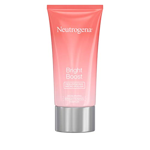 Neutrogena Bright Boost Resurfacing Facial Exfoliator with Glycolic and Mandelic AHAs Gentle Skin Resurfacing Face Cleanser for Bright Smooth Skin, Micro Polish, 2.6 Fl Oz Neutrogena