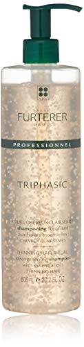 Rene Furterer TRIPHASIC Strengthening Shampoo, Thinning Hair, Scalp Microcirculation, Men & Women, Pump, 20.2 oz. Rene Furterer