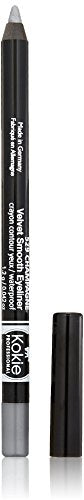 Kokie Cosmetics Waterproof Velvet Smooth Eyeliner Pencil, Sterling Silver, 0.042 Ounce Kokie